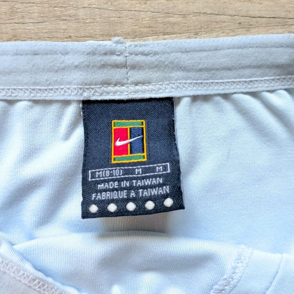 Vintage Nike Tennis Skirt Womens Medium M 8-10 Light Blue Athletic Slit - Picture 5 of 7